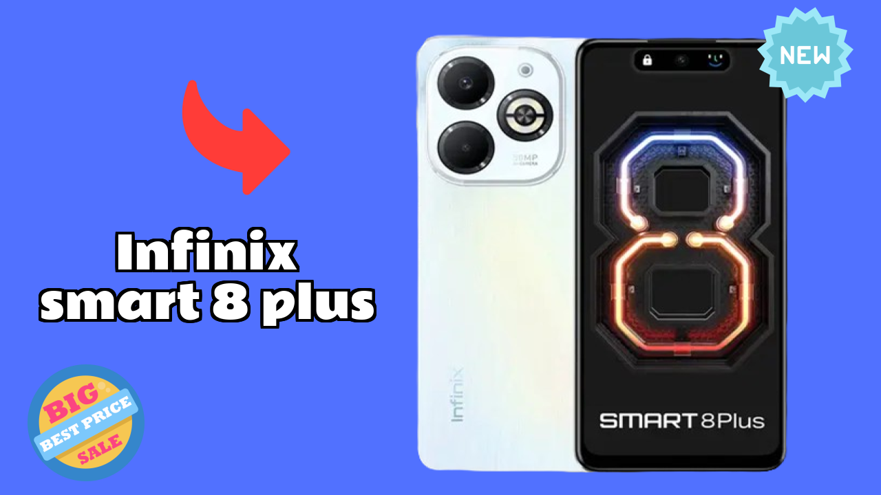 Infinix Smart 8 Plus Display Size: 6.6 Inches (16.76 Cm) Screen Quality