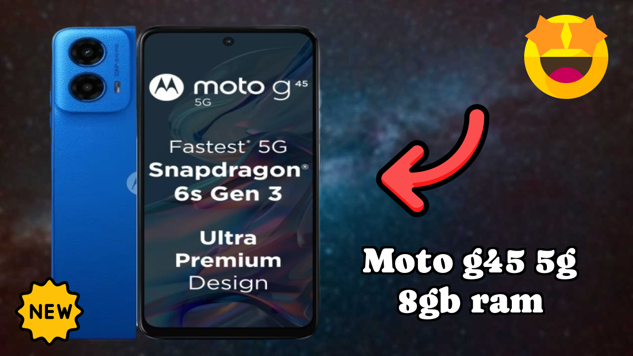 Moto G45 5G 8GB RAM Display Analysis: 6.5 Inches (16.51 Cm) Screen