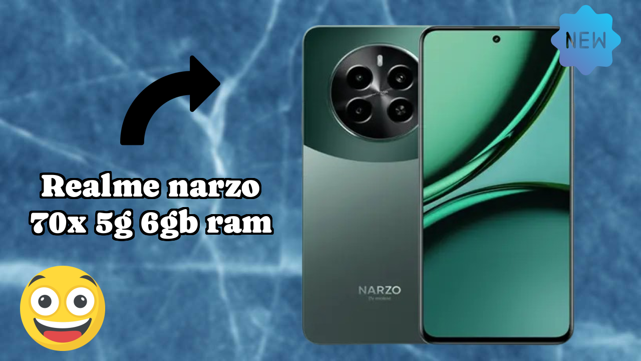 Realme Narzo 70x 5G 6GB RAM at ₹12,995 - Complete Specifications List