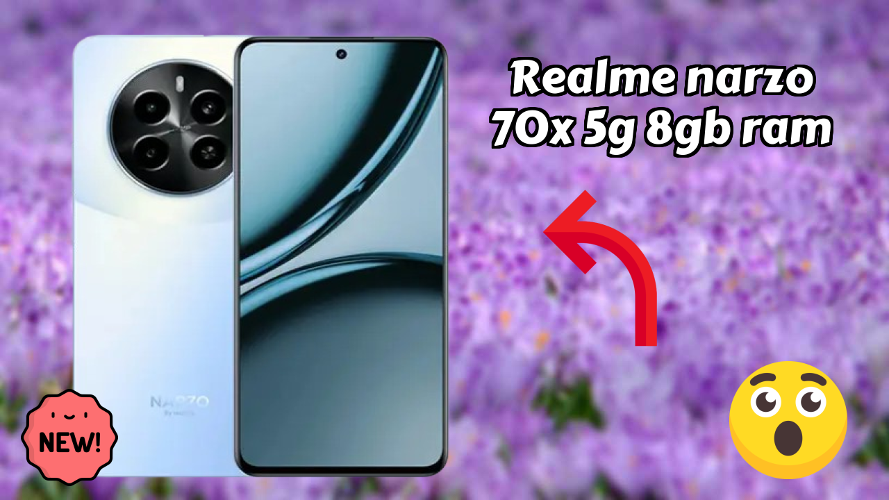 Realme Narzo 70x 5G 8GB RAM Display Technology: IPS LCD Quality